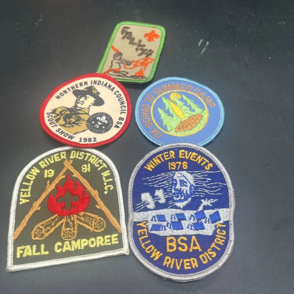 Vintage BSA Boy Scout Patch Lot (5) - 1978 1981 1982 Camporee, Scout Show - Picture 16 of 16